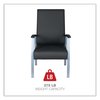 Alera Black Chairs/Stools, 24.6" W 26.96" L 42.91" H, Curved Loop, Polyurethane Seat ALEML2419